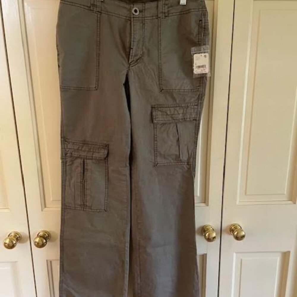 NWT Free People The Thing Is Low Rise Utility Pants in Wild Truffle Size 6